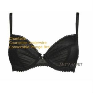 Chantelle Black Underwire Convertible Plunge Bra